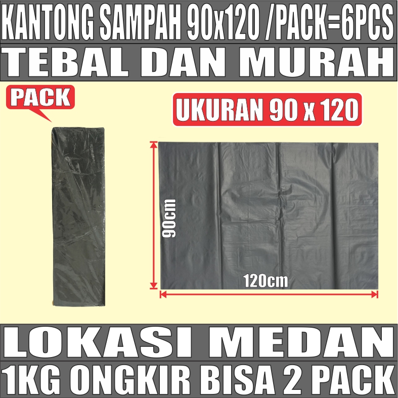 Kantong Sampah 90x120 Plastik Hdpe Tebal Pack