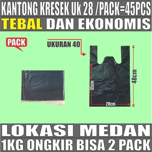 Kantong Kresek uk 28 Plastik Hdpe Tebal PACK