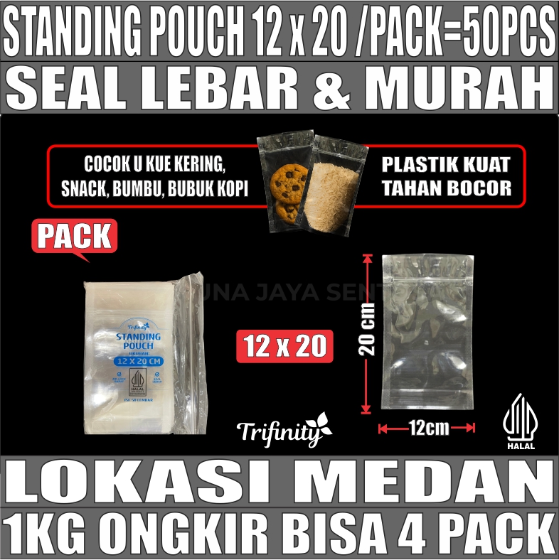 Standing Pouch uk 12x20 PACK