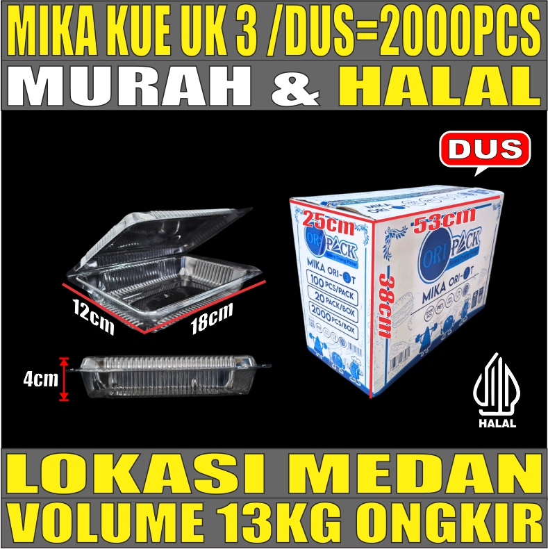 Mika Kue uk 3 Dus 2000pcs