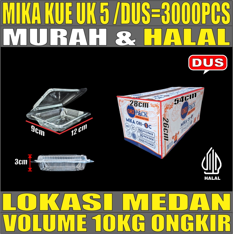 Mika Kue uk 5 Dus 3000pcs