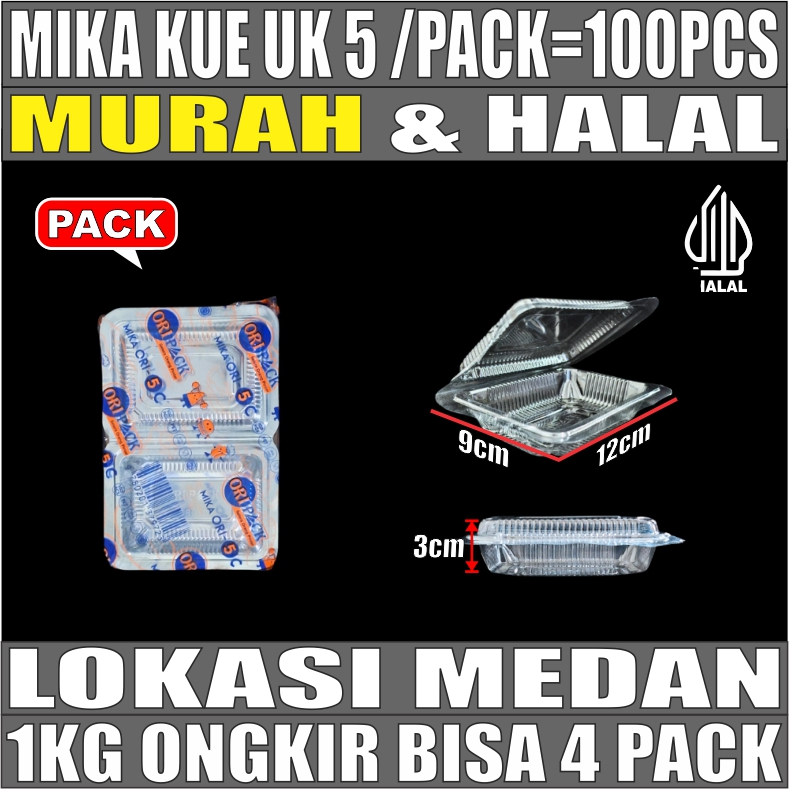 Mika Kue uk 5 Pack 100pcs