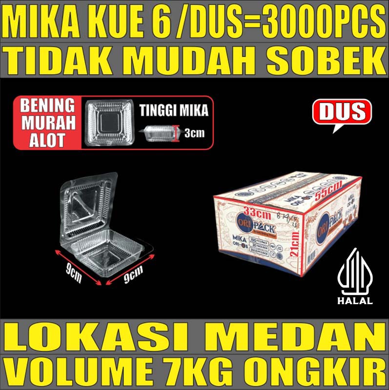 Mika Kue uk 6 Dus 3000pcs
