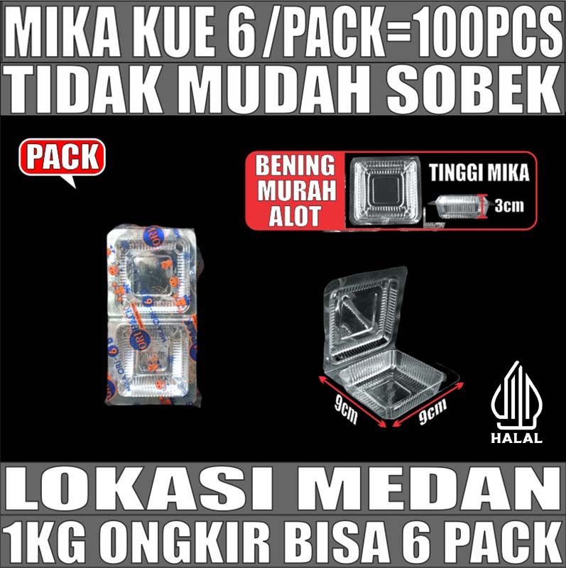Mika Kue uk 6 Pack 100pcs