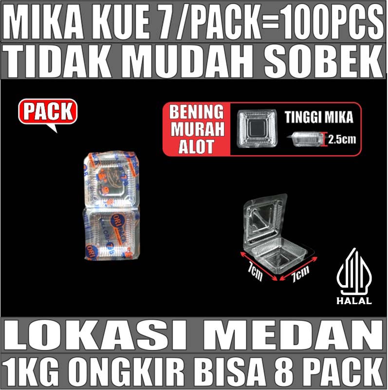 Mika Kue uk 7 Pack 100pcs