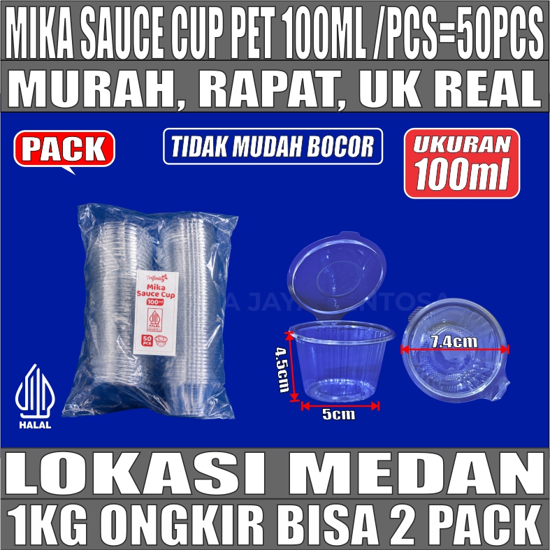 Mika Saus Cup TRIFINITY 100ml Pack 50pcs