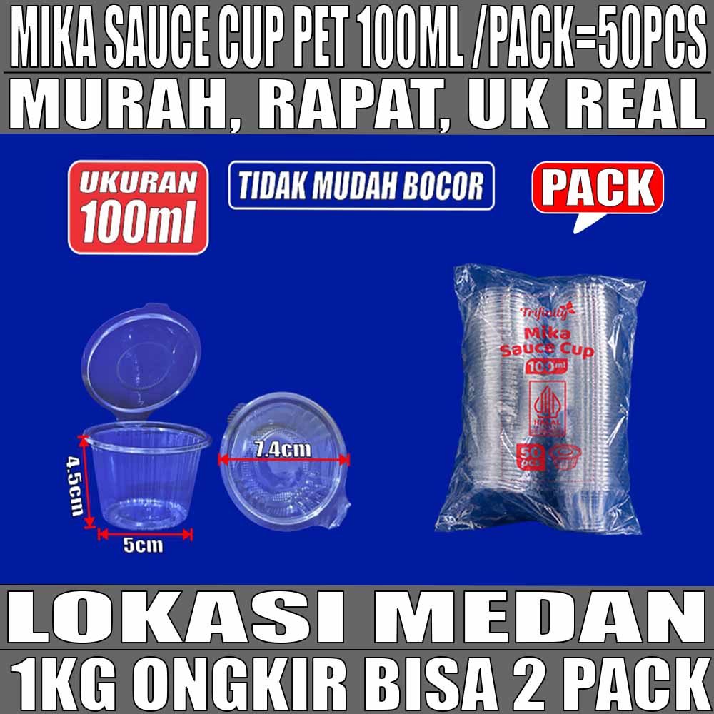 Mika Saus Cup TRIFINITY 100ml Pack 50pcs