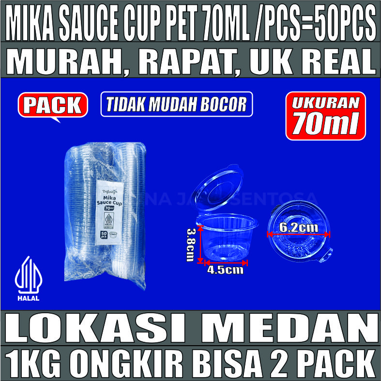 Mika Saus Cup TRIFINITY 70ml Pack 50pcs