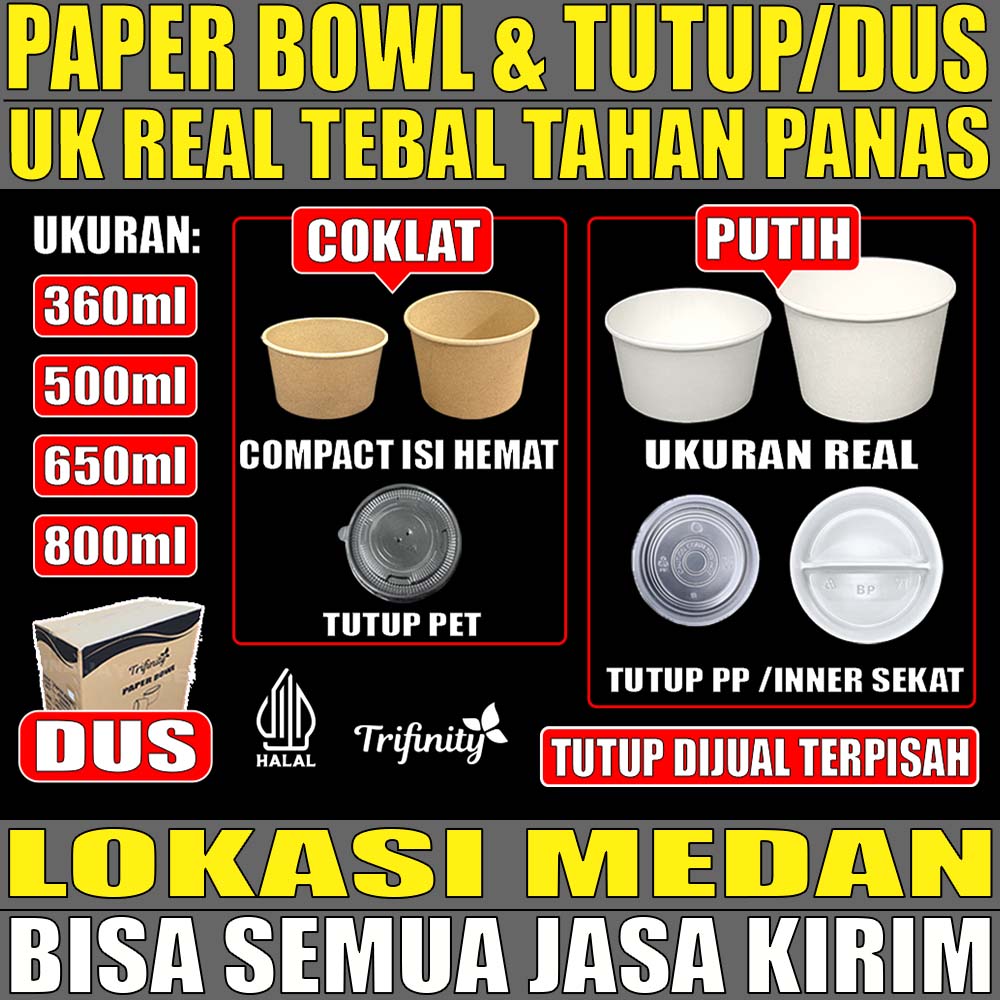 VARIAN Paper Bowl Body n Tutup