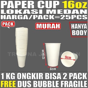 Recyclable Paper Cup (16oz/480ml) Pack of 35p