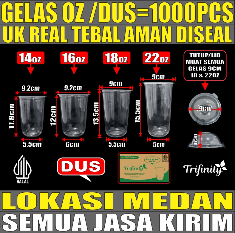 VARIAN Gelas Oz n Tutup