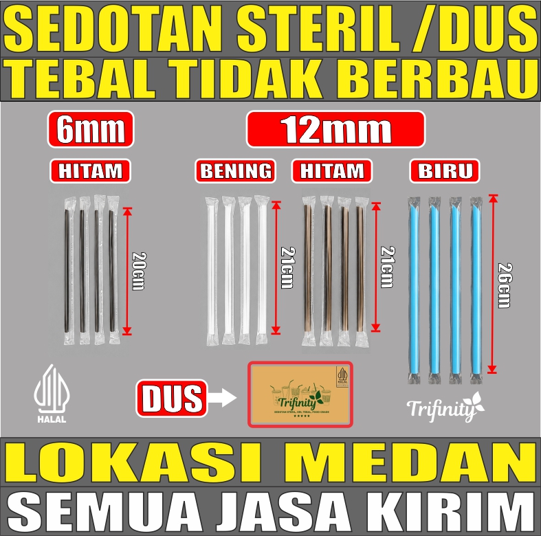 VARIAN Sedotan Kopi n Poci n Bubble Steril