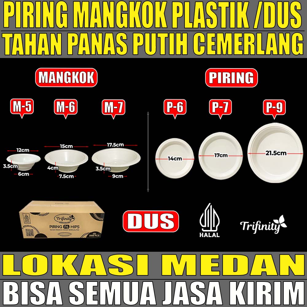 VARIAN Piring Mangkok Plastik
