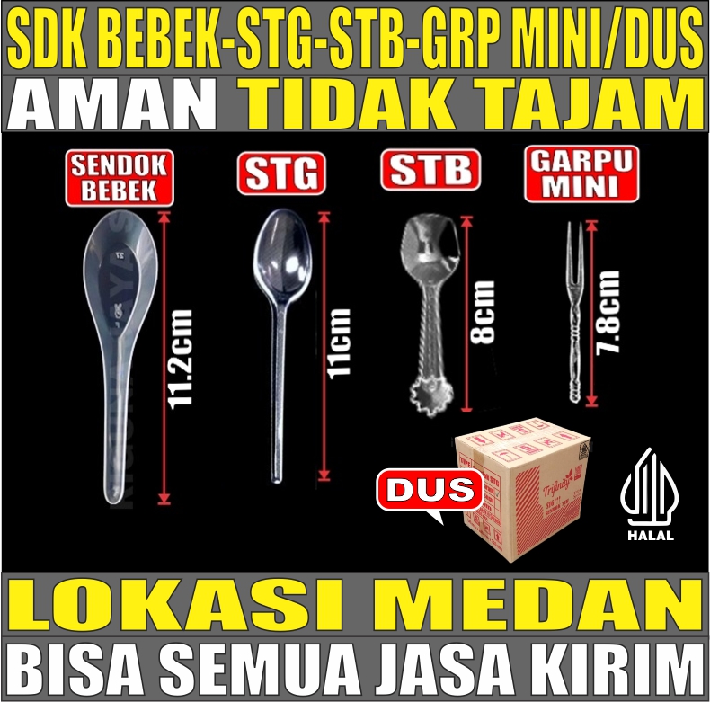 VARIAN Sendok Bebek Teh Stg Jelly Stb Garpu Mini