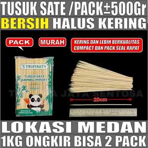 Tusuk Sate Bambu Panda Trifinity Pack 500pcs