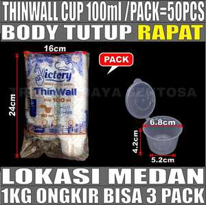 Thinwall Cup 100ml Pack 50pcs Victory
