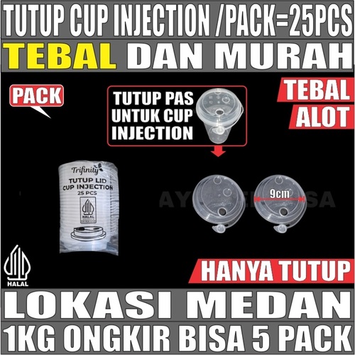 Tutup Sambung Cup Injection Pack 25pcs