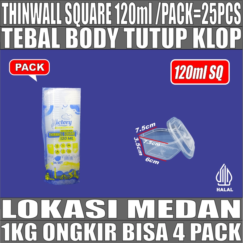 Thinwall SQ 120ml Pack 25pcs Victory